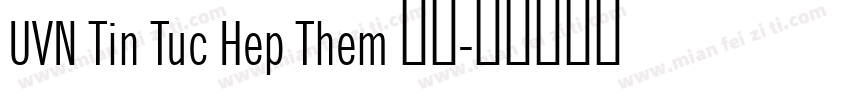 UVN Tin Tuc Hep Them 粗体字体转换